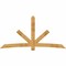 Ekena Millwork Alberta Rough Sawn Timber Gable Bracket, Western Red Cedar, 108"W x 54"H x 2"D x 6"F, 12/12 Pitch GBW108X54X0206ALB00RWR - alternate 1